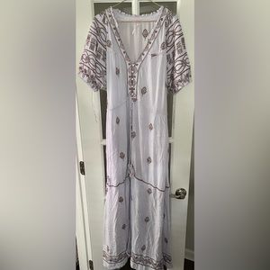 Free People | Riley Embroidered Maxi Dress